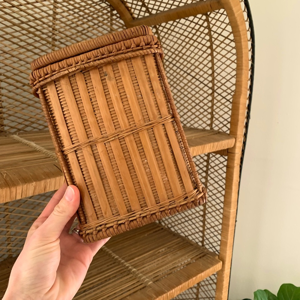 Vintage wicker container